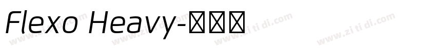 Flexo Heavy字体转换